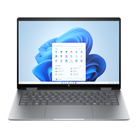HP Envy x360 2-in-1 Laptop 14 fc0015ni, Windows 11 Home Single Language, 14", Touch screen, Intel® Core™ Ultra 7, 16GB RAM, 1TB SSD, 2.8K, Meteor silver
